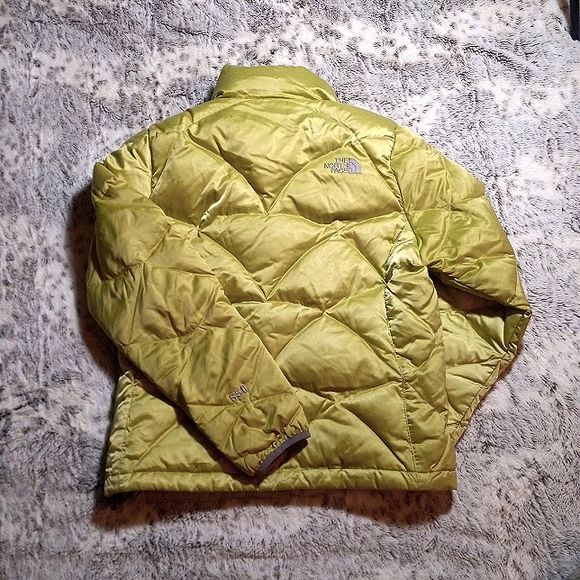 The North Face Lime Green puffer coat - Picture 2 of 9